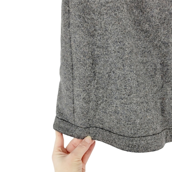 Ann Taylor loft Gray wool blend wrapskirt size 8 - Picture 6 of 11